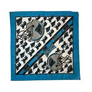 Carolina Panthers Logo Bandana NFL‎ Branded Made in USA 100% Cotton